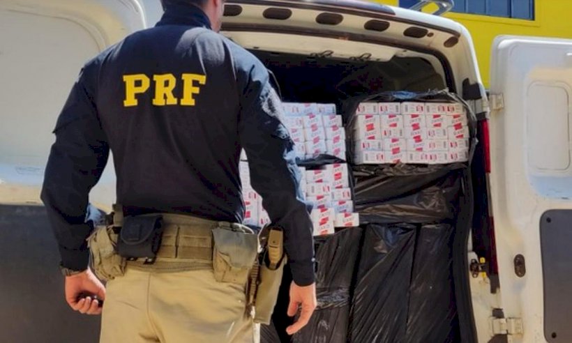 Diario do cerrado: PRF barra contrabando e apreende 17,5 mil maços de cigarros paraguaios na BR-365