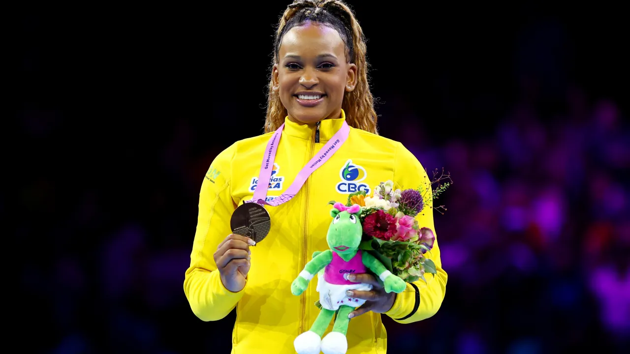Diario do cerrado: Rebeca Andrade conquista o ouro no salto no Mundial